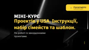 воркшоп - Міні-курс: Проєктів у USA. Інструкції, набір сімейств та шаблон.